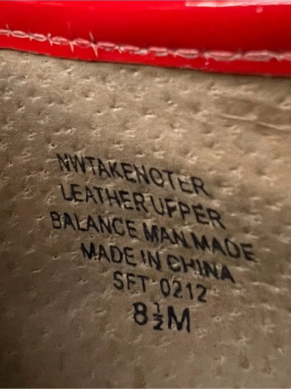 Nine West Women's Red Leather Bow Flats Shoes Size 8.5